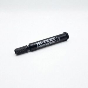 Profesjonalny czarny pisak ze ściętą końcówką do wypisywania szarf i wstążek funeralnych.