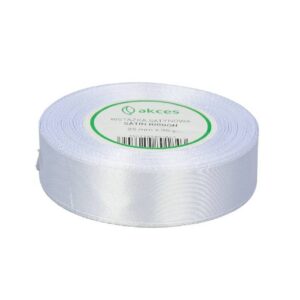 Wstążka satynowa 25mm / 32m – Biała (112)